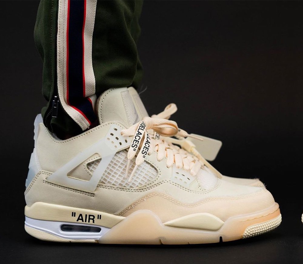 Off White Air Jordan 4 Sail Cv9388 100 Mens Wmns On Feet (1) - www.newkick.org Off White Air Jordan 4 Sail Cv9388 100 Mens Wmns On Feet (1) - www.newkick.org