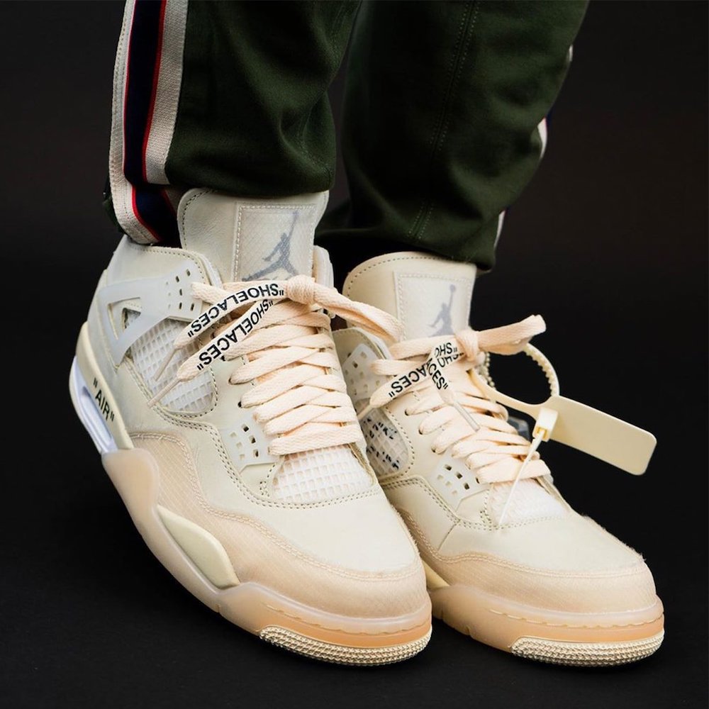 Off White Air Jordan 4 Sail Cv9388 100 Mens Wmns On Feet (3) - www.newkick.org Off White Air Jordan 4 Sail Cv9388 100 Mens Wmns On Feet (3) - www.newkick.org