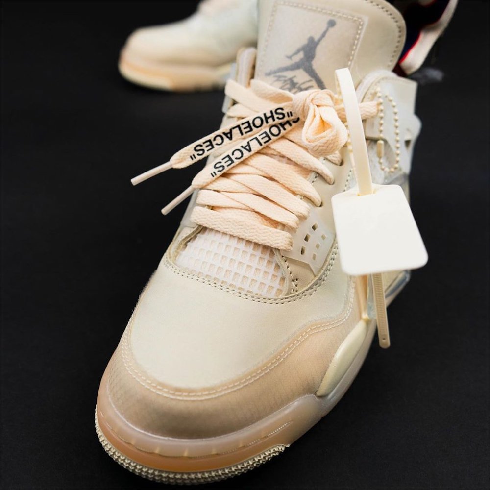Off White Air Jordan 4 Sail Cv9388 100 Mens Wmns On Feet (4) - www.newkick.org Off White Air Jordan 4 Sail Cv9388 100 Mens Wmns On Feet (4) - www.newkick.org
