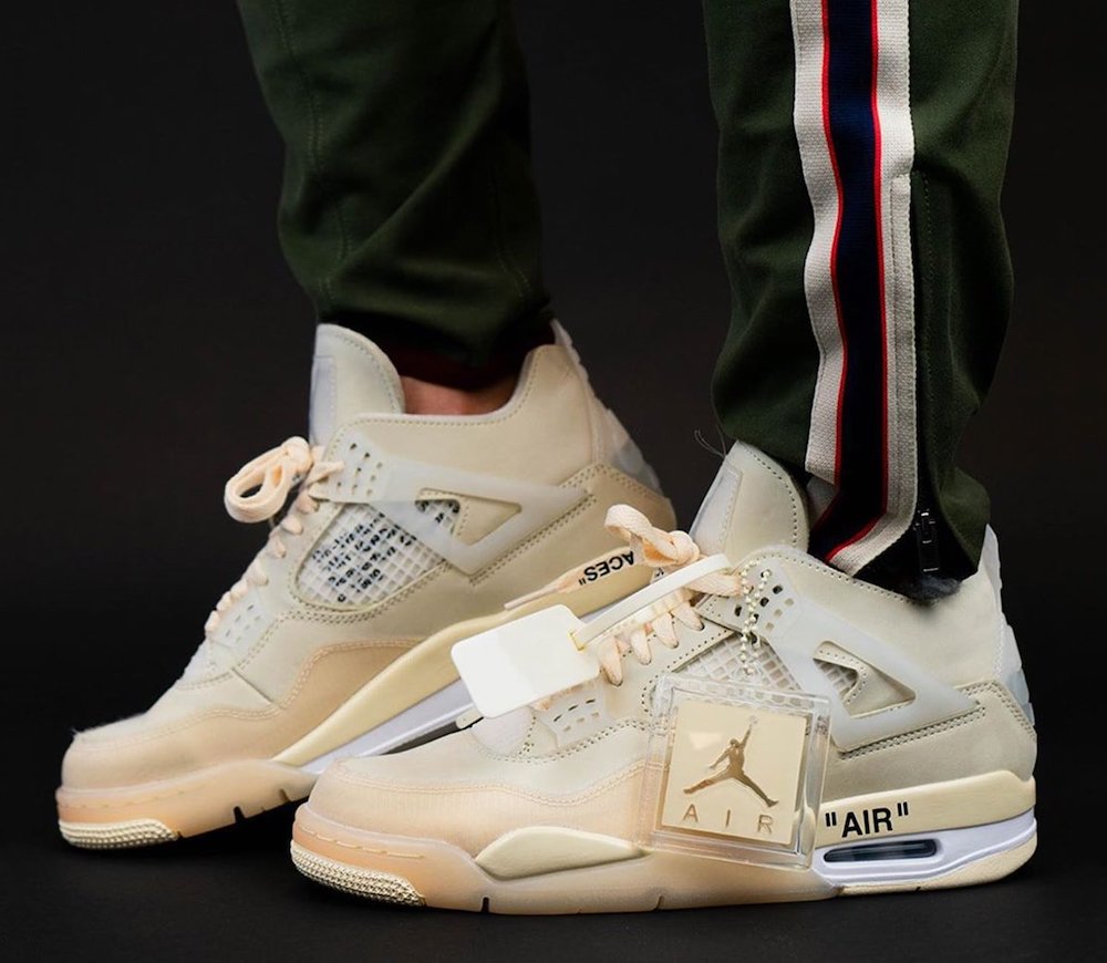 Off White Air Jordan 4 Sail Cv9388 100 Mens Wmns On Feet (7) - www.newkick.org Off White Air Jordan 4 Sail Cv9388 100 Mens Wmns On Feet (7) - www.newkick.org