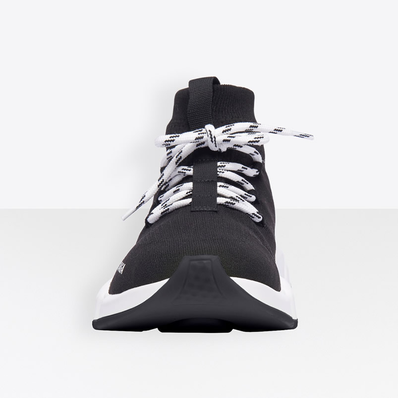 Balenciaga Speed Lace Up Sneaker Black White (2) - www.newkick.org Balenciaga Speed Lace Up Sneaker Black White (2) - www.newkick.org