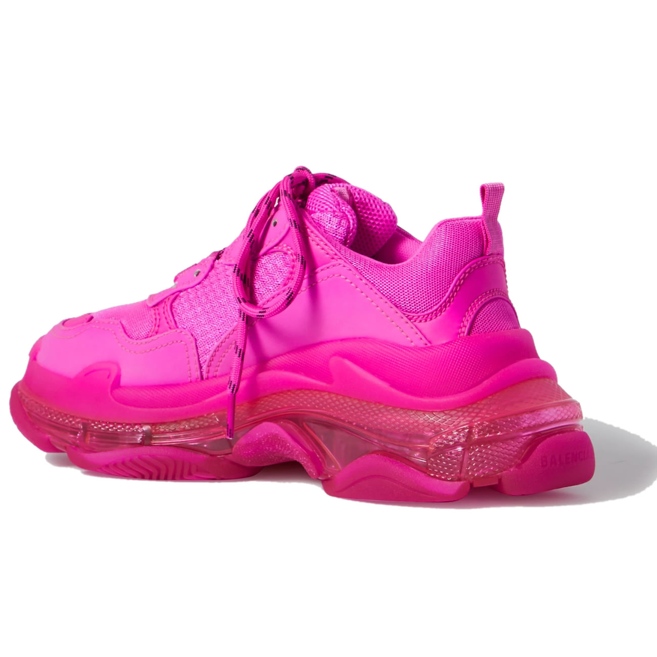 Balenciaga Triple S Pink Clear Sole Logo Embroidered Foam Mesh Sneakers (2) - www.newkick.org Balenciaga Triple S Pink Clear Sole Logo Embroidered Foam Mesh Sneakers (2) - www.newkick.org