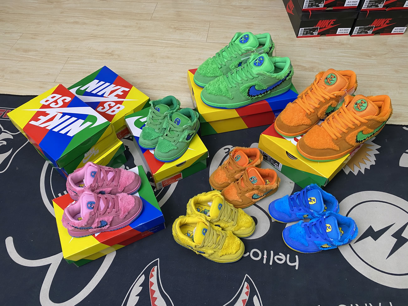 Kids Childrens Grateful Dead Bears Nike Sb Dunk Low Yellow Pink Orange Blue Green Release For Sale (3) - www.newkick.org Kids Childrens Grateful Dead Bears Nike Sb Dunk Low Yellow Pink Orange Blue Green Release For Sale (3) - www.newkick.org