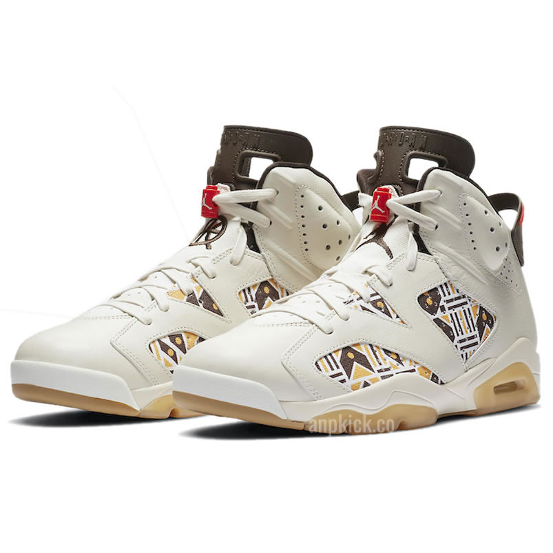 Air Jordan 6 Retro Quai 54 2020 Sail Baroque Brown Cz4152 100 (3) - www.newkick.org