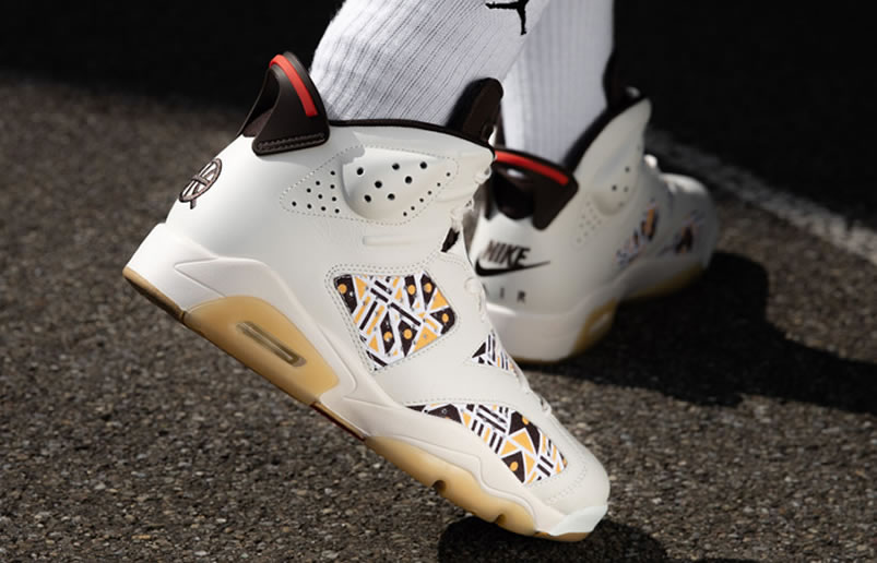 Air Jordan 6 Retro Quai 54 2020 Sail Baroque Brown On Feet Cz4152 100 (4) - www.newkick.org