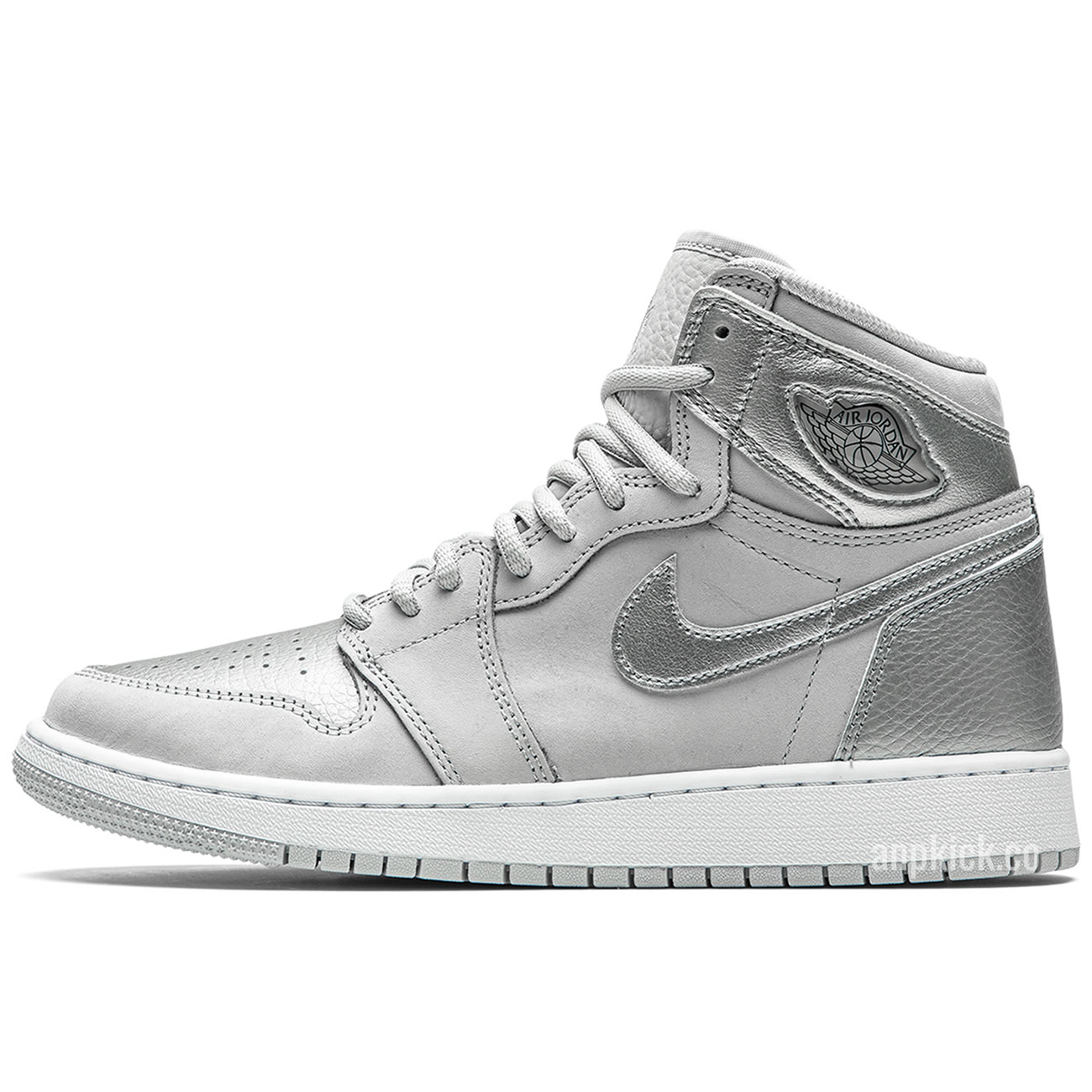 Air Jordan 1 Retro High Og Gs Co Jp Metallic Silver Neutral Grey 575441 029 (1) - www.newkick.org