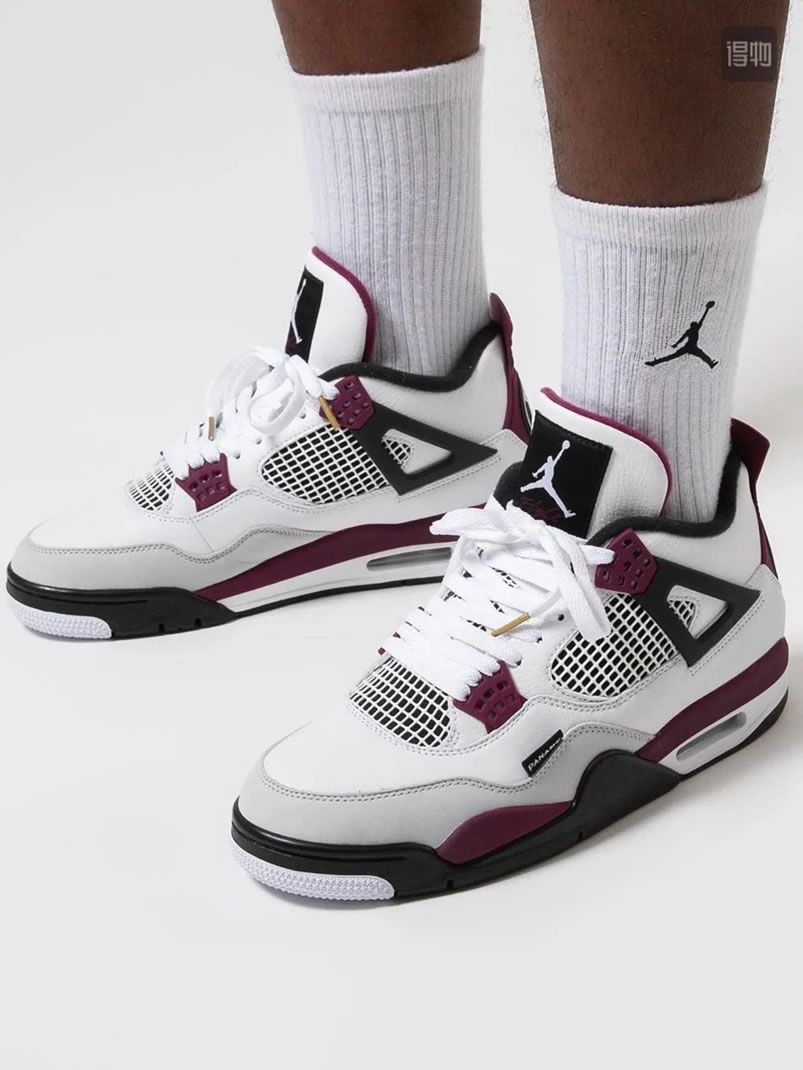 Air Jordan 4 Retro Paris Saint Germain Psg Neutral Grey Bordeaux On Feet Cz5624 100 (1) - www.newkick.org Air Jordan 4 Retro Paris Saint Germain Psg Neutral Grey Bordeaux On Feet Cz5624 100 (1) - www.newkick.org