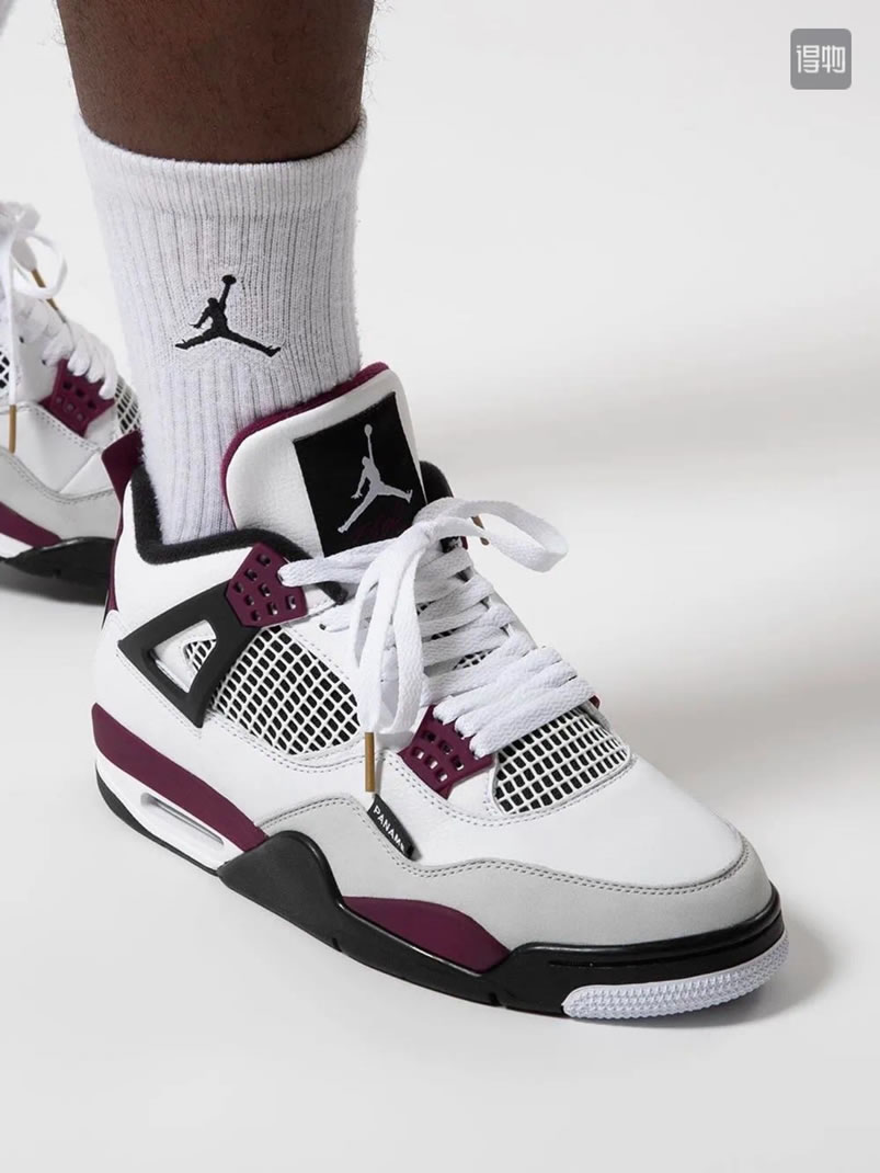 Air Jordan 4 Retro Paris Saint Germain Psg Neutral Grey Bordeaux On Feet Cz5624 100 (3) - www.newkick.org Air Jordan 4 Retro Paris Saint Germain Psg Neutral Grey Bordeaux On Feet Cz5624 100 (3) - www.newkick.org