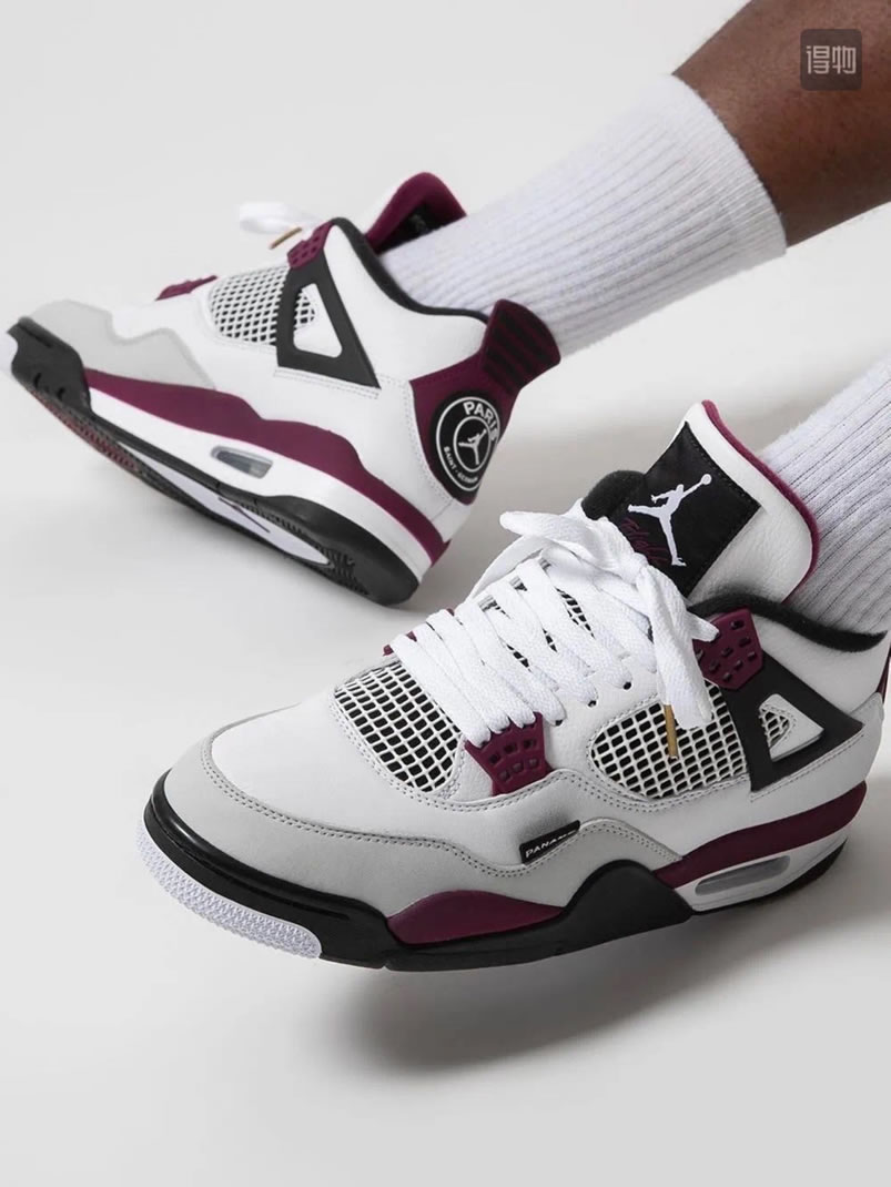 Air Jordan 4 Retro Paris Saint Germain Psg Neutral Grey Bordeaux On Feet Cz5624 100 (6) - www.newkick.org Air Jordan 4 Retro Paris Saint Germain Psg Neutral Grey Bordeaux On Feet Cz5624 100 (6) - www.newkick.org