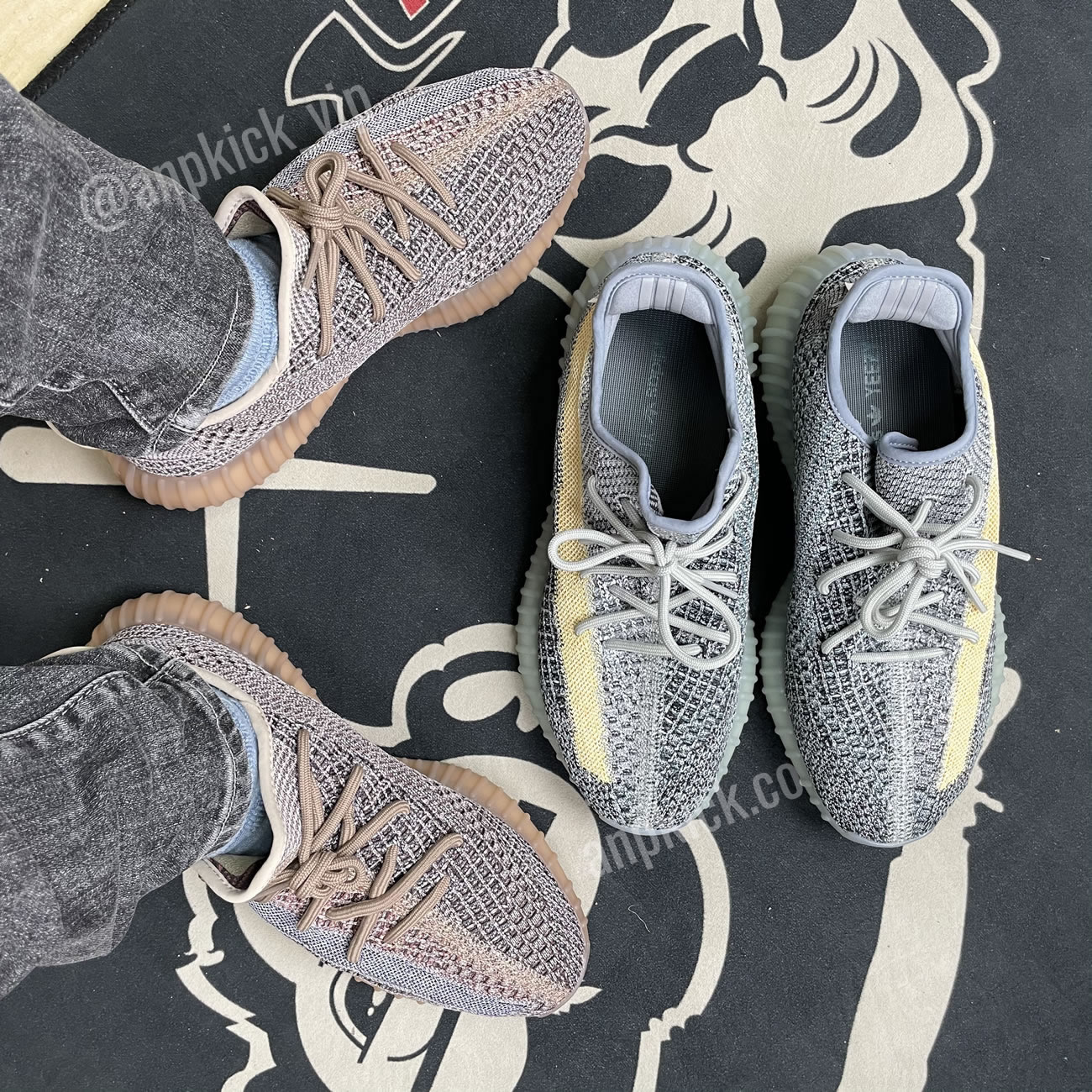 Adidas Yeezy Boost 350 V2 Ash Blue On Foot Gy7657 (2) - www.newkick.org Adidas Yeezy Boost 350 V2 Ash Blue On Foot Gy7657 (2) - www.newkick.org