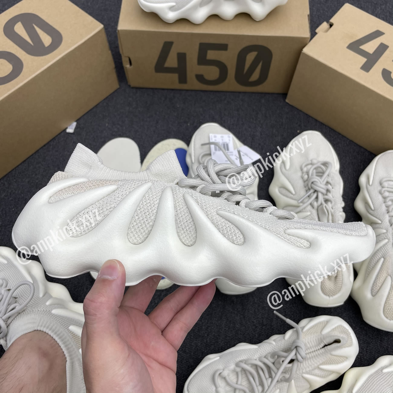 Adidas Yeezy 450 Cloud White Anpkick H68038 (4) - www.newkick.org Adidas Yeezy 450 Cloud White Anpkick H68038 (4) - www.newkick.org