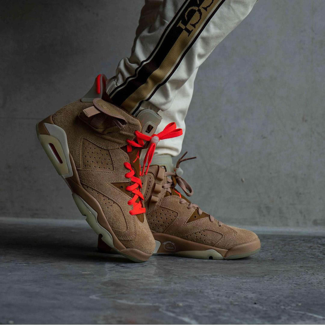 Travis Scott Air Jordan 6 Retro British Khaki On Feet Dh0690 200 (3) - www.newkick.org Travis Scott Air Jordan 6 Retro British Khaki On Feet Dh0690 200 (3) - www.newkick.org