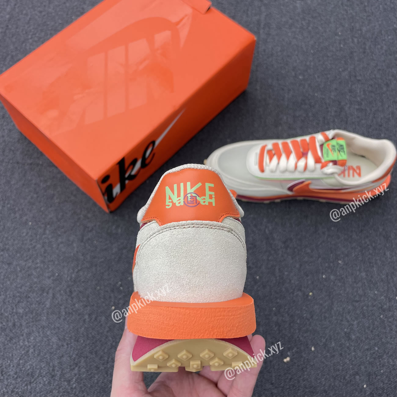 Clot Sacai Nike Ldwaffle Net Orange Blaze Shoes Dh1347 100 (4) - www.newkick.vip