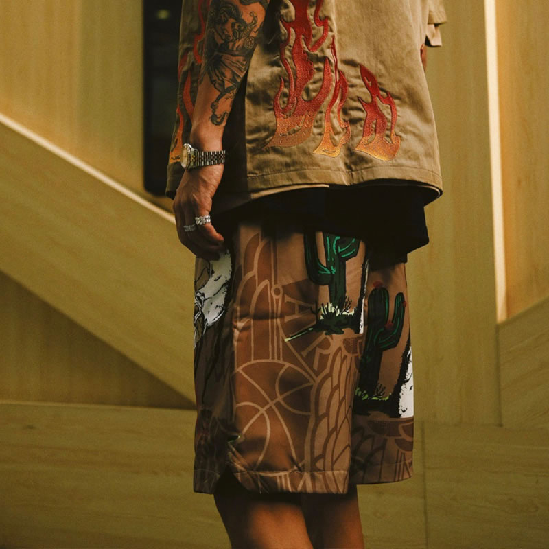 Travis Scott Cactus Jack Jordan Pool Short Khaki (12) - www.newkick.org Travis Scott Cactus Jack Jordan Pool Short Khaki (12) - www.newkick.org