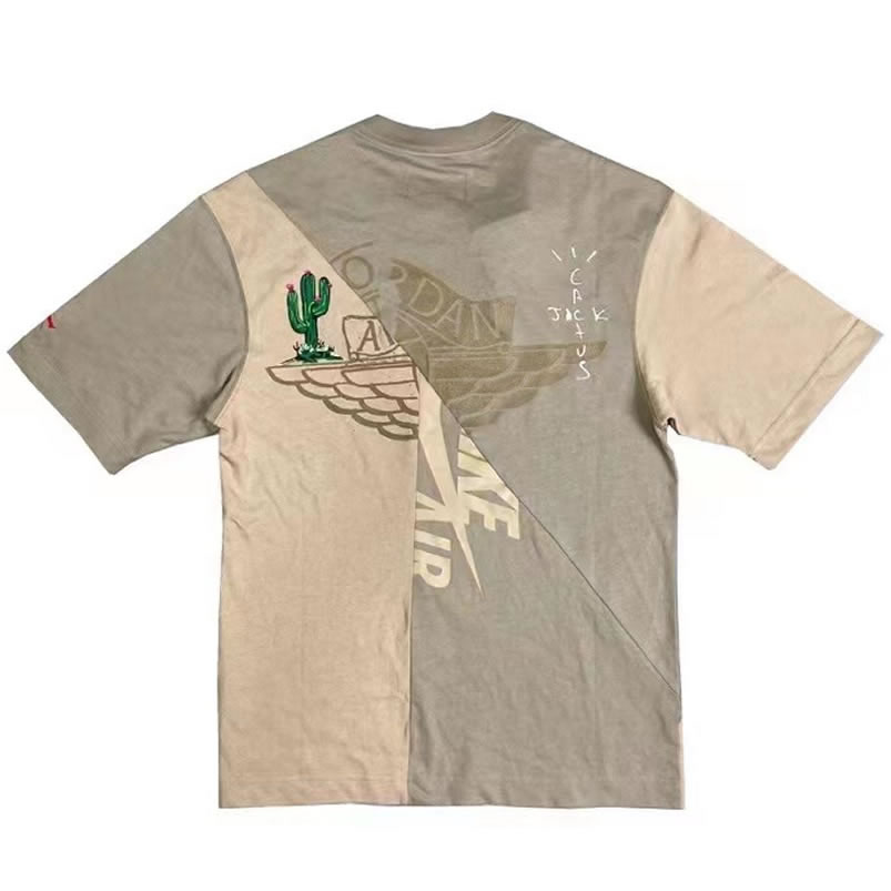 Travis Scott Cactus Jack Jordan T Shirt Khaki Desert (2) - www.newkick.org Travis Scott Cactus Jack Jordan T Shirt Khaki Desert (2) - www.newkick.org