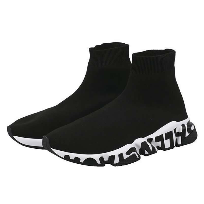 Balenciaga Shoes Like Socks High Top Speed Runners Black White 605972w05ge1015 (4) - www.newkick.vip Balenciaga Shoes Like Socks High Top Speed Runners Black White 605972w05ge1015 (4) - www.newkick.vip