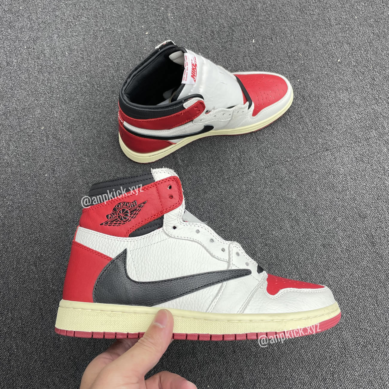 Travis Scott Air Jordan 1 High Og Sp White Red Black Fragment Anpkick Custom Making (1) - www.newkick.org Travis Scott Air Jordan 1 High Og Sp White Red Black Fragment Anpkick Custom Making (1) - www.newkick.org