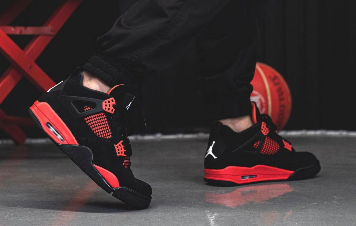 Air Jordan 4 Red Thunder Black White Red Ct8527 016 On Feet (3) - www.newkick.org Air Jordan 4 Red Thunder Black White Red Ct8527 016 On Feet (3) - www.newkick.org