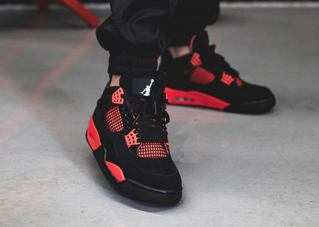 Air Jordan 4 Red Thunder Black White Red Ct8527 016 On Feet (4) - www.newkick.org Air Jordan 4 Red Thunder Black White Red Ct8527 016 On Feet (4) - www.newkick.org