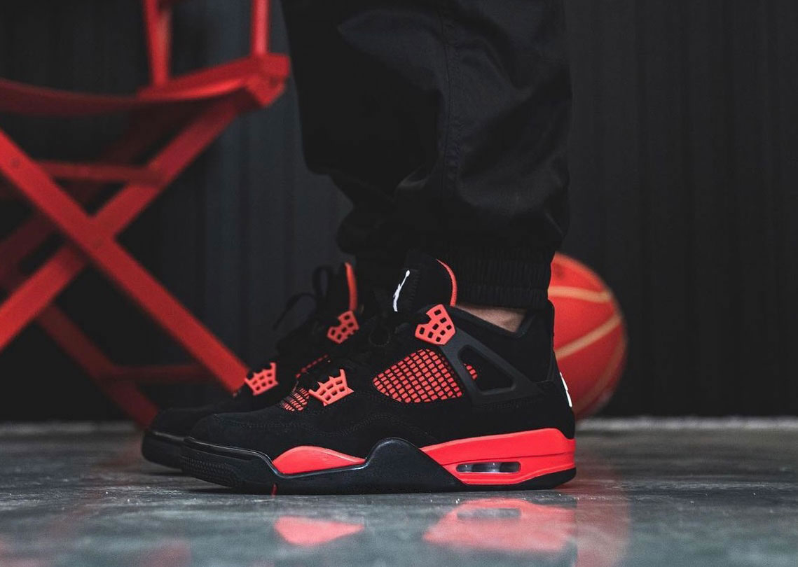 Air Jordan 4 Red Thunder Black White Red Ct8527 016 On Feet (5) - www.newkick.org Air Jordan 4 Red Thunder Black White Red Ct8527 016 On Feet (5) - www.newkick.org