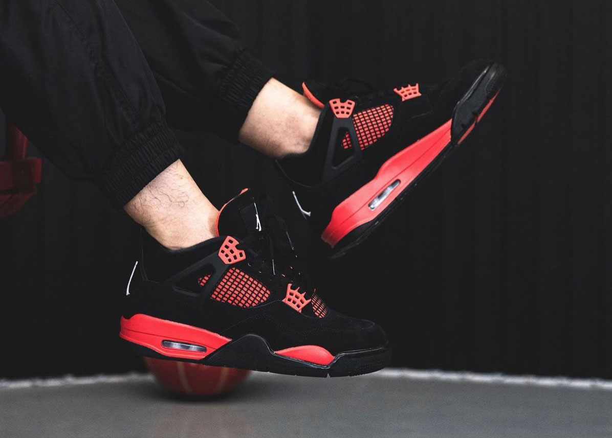 Air Jordan 4 Red Thunder Black White Red Ct8527 016 On Feet (6) - www.newkick.org Air Jordan 4 Red Thunder Black White Red Ct8527 016 On Feet (6) - www.newkick.org