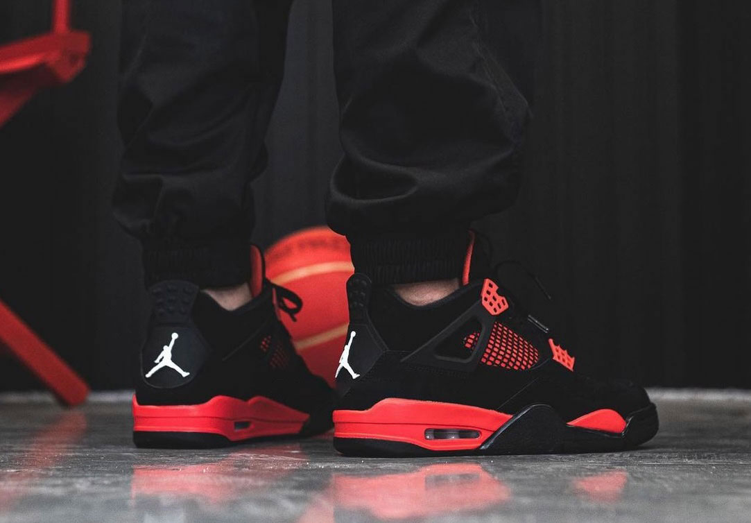 Air Jordan 4 Red Thunder Black White Red Ct8527 016 On Feet (7) - www.newkick.org Air Jordan 4 Red Thunder Black White Red Ct8527 016 On Feet (7) - www.newkick.org