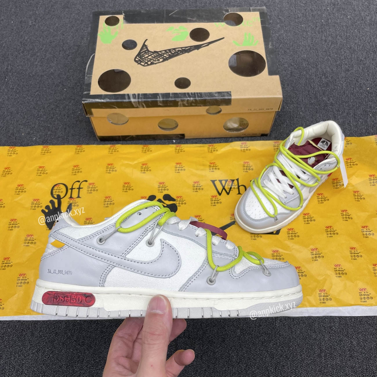 Off White Nike Sb Dunk Low The 08 Of 50 Grey White Yellow Dm1602 106 08 (2) - www.newkick.vip