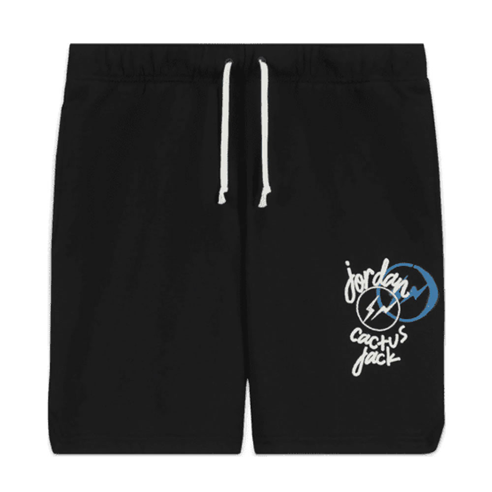 Travis Scott X Jordan X Fragment Shorts Black (1) - www.newkick.org