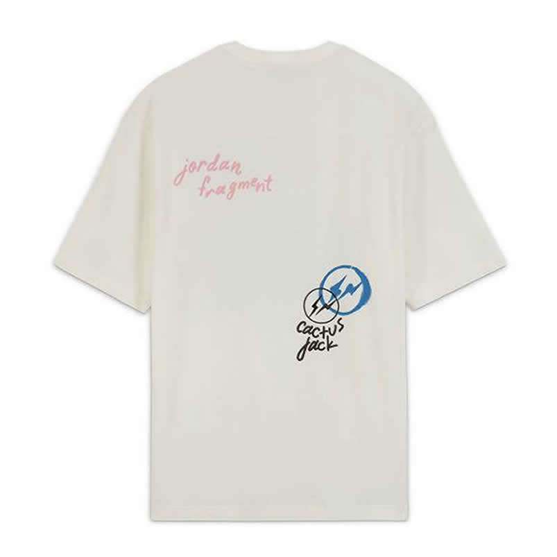 Travis Scott Cactus Jack Jordan T Shirt Khaki Desert White (2) - www.newkick.org