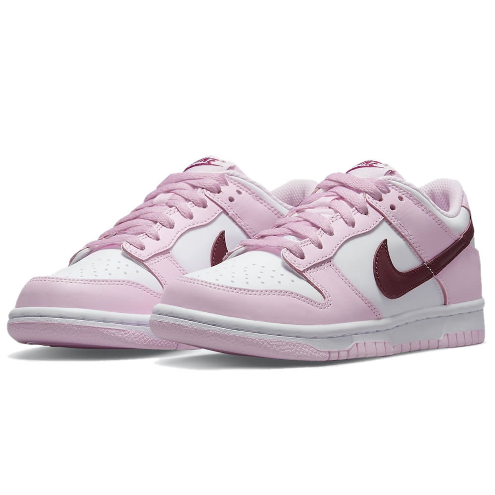 Nike Dunk Low Gs Strawberry Pink White Pink Red Cw1590 601 (3) - www.newkick.org Nike Dunk Low Gs Strawberry Pink White Pink Red Cw1590 601 (3) - www.newkick.org