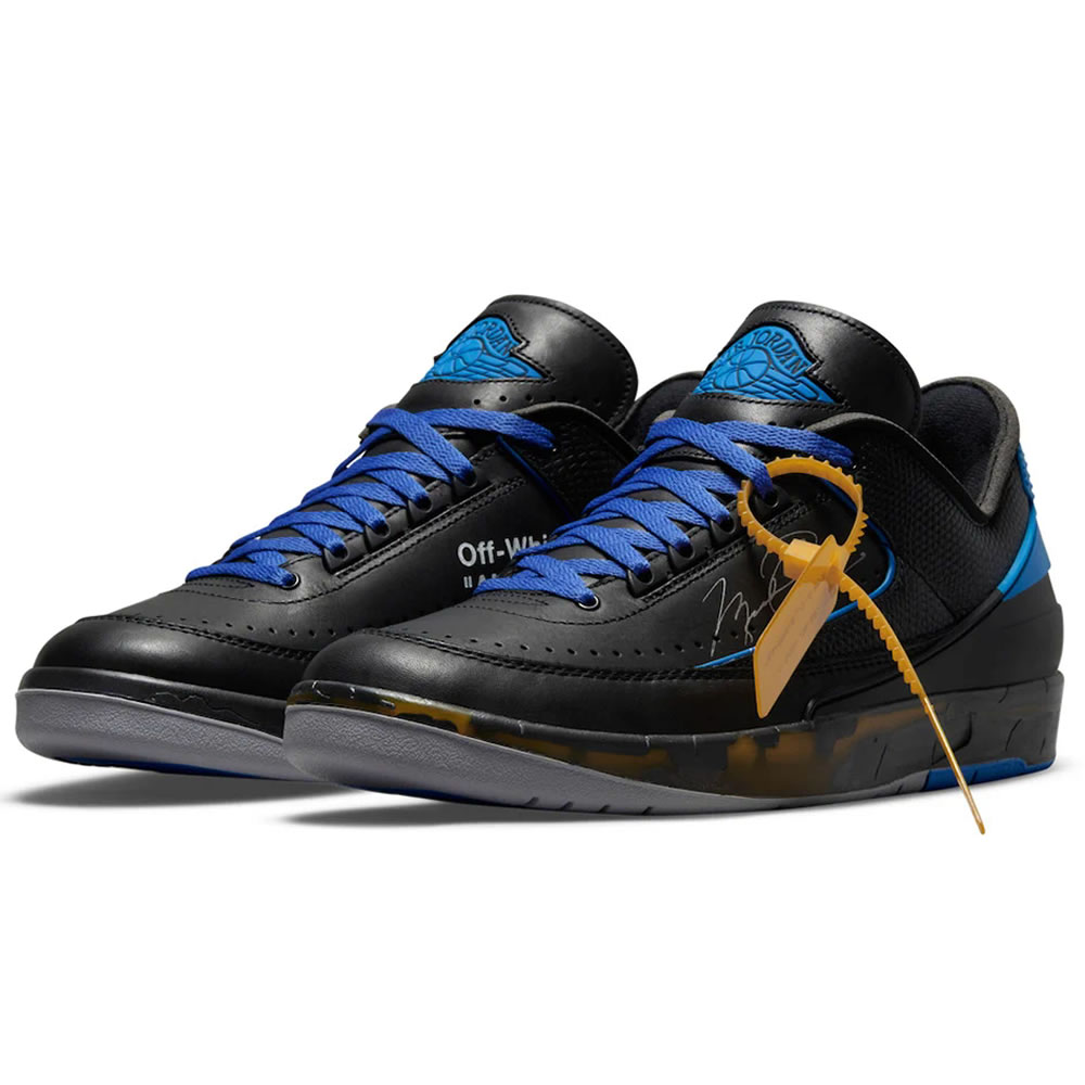 Off White Air Jordan 2 Low Black Varsity Royal Dj4375 004 (3) - www.newkick.org