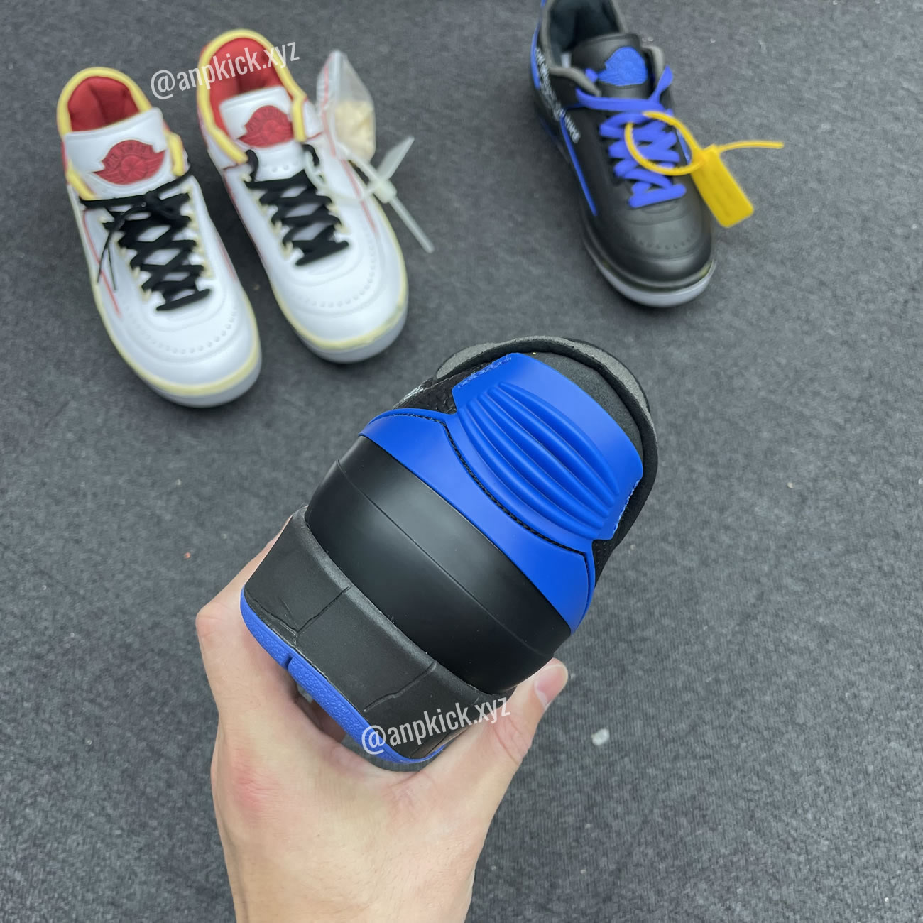 Off White Air Jordan 2 Low Black Blue (3) - www.newkick.org