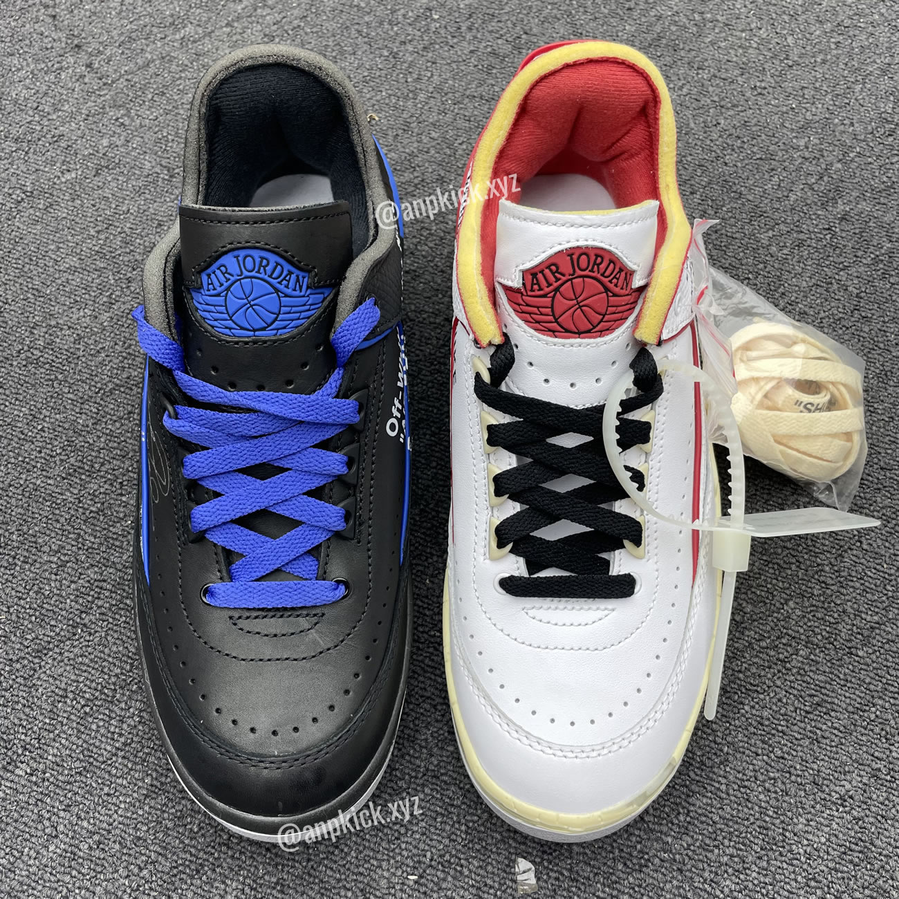 Off White Air Jordan 2 Low White Red Black Blue (4) - www.newkick.org