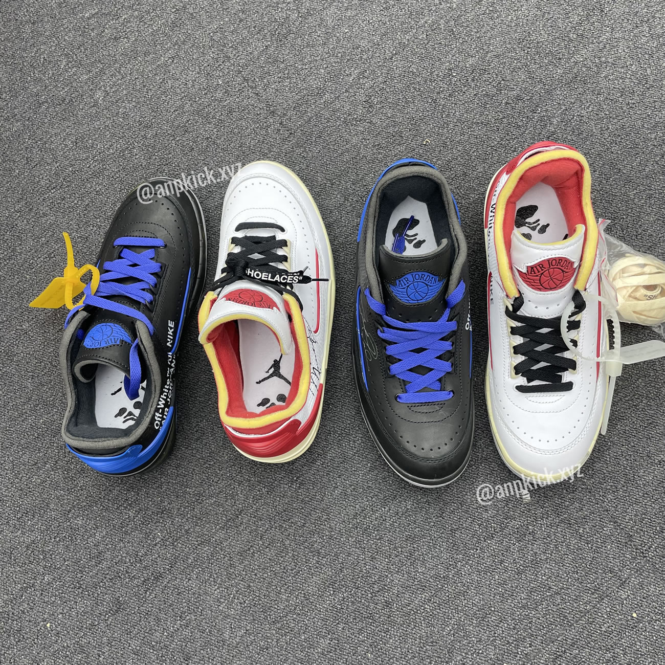 Off White Air Jordan 2 Low White Red Black Blue (6) - www.newkick.org