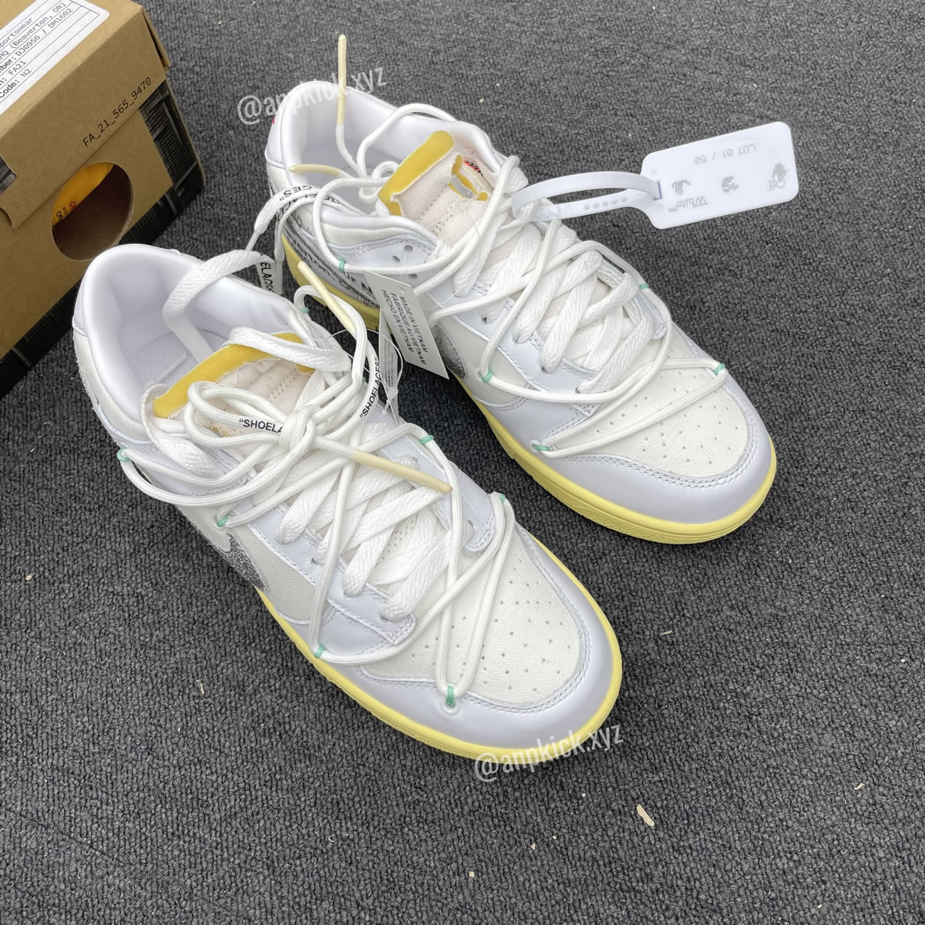 Off White Nike Sb Dunk Low Lot 1 White Metallic Silver Anpkick Dm1602 127 (11) - www.newkick.org Off White Nike Sb Dunk Low Lot 1 White Metallic Silver Anpkick Dm1602 127 (11) - www.newkick.org