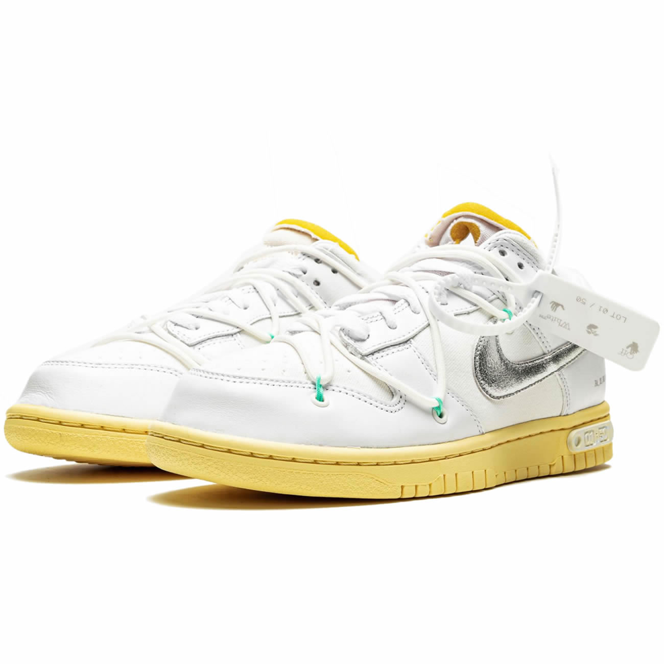 Off White Nike Sb Dunk Low Lot 1 White Metallic Silver Dm1602 127 (3) - www.newkick.org Off White Nike Sb Dunk Low Lot 1 White Metallic Silver Dm1602 127 (3) - www.newkick.org