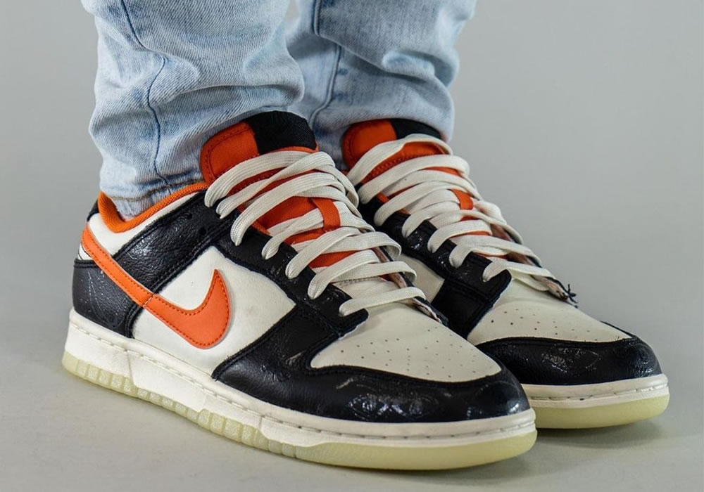 Nike Dunk Low Halloween Sail Starfish Black Dd3357 100 On Feet (1) - www.newkick.org