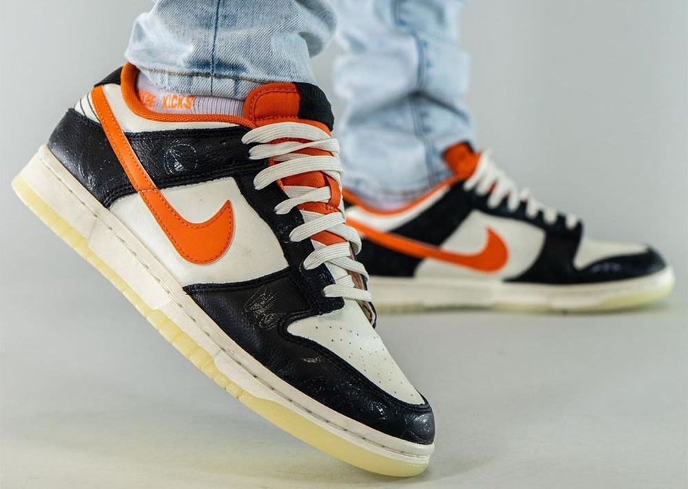 Nike Dunk Low Halloween Sail Starfish Black Dd3357 100 On Feet (3) - www.newkick.org