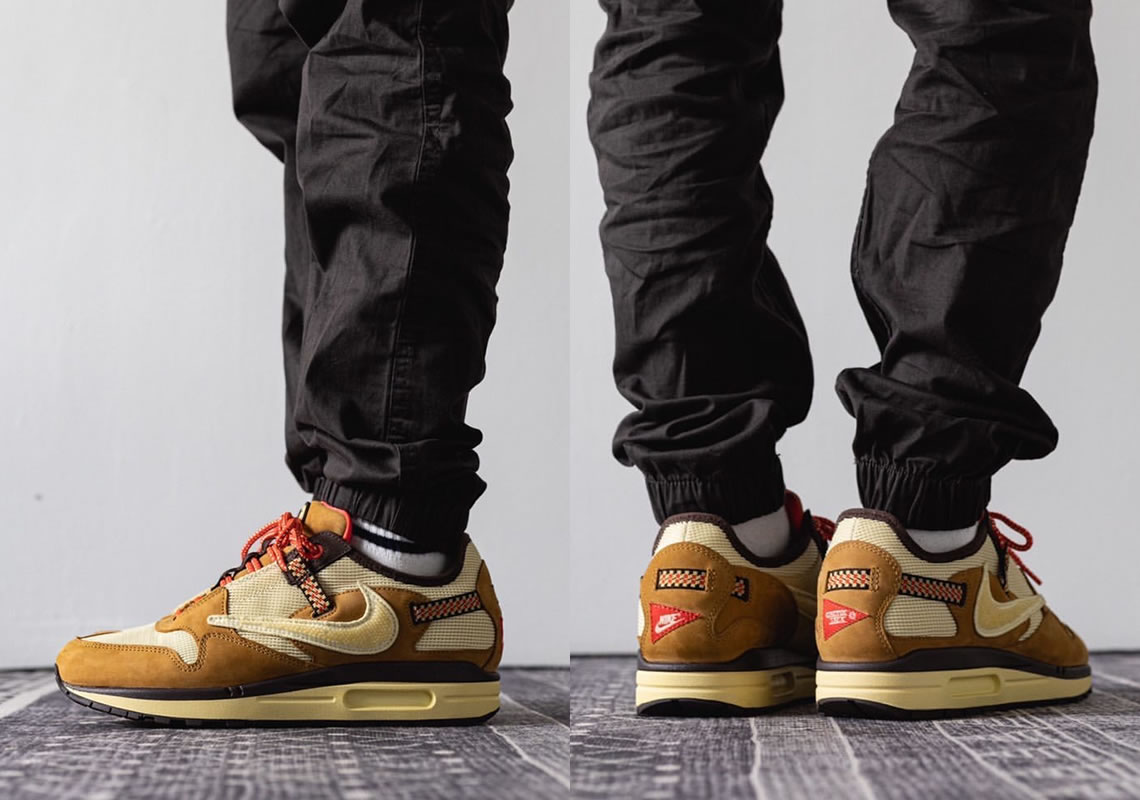 Travis Scott Nike Air Max 1 Wheat Do9392 On Feet 701 (1) - www.newkick.org