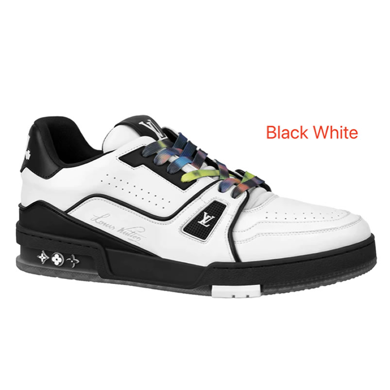 New L V Trainer Sneaker Shoes Black White (1) - www.newkick.org New L V Trainer Sneaker Shoes Black White (1) - www.newkick.org