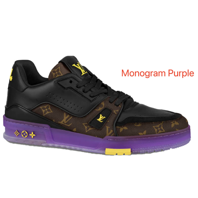 New L V Trainer Sneaker Shoes Monogram Purple (1) - www.newkick.org New L V Trainer Sneaker Shoes Monogram Purple (1) - www.newkick.org
