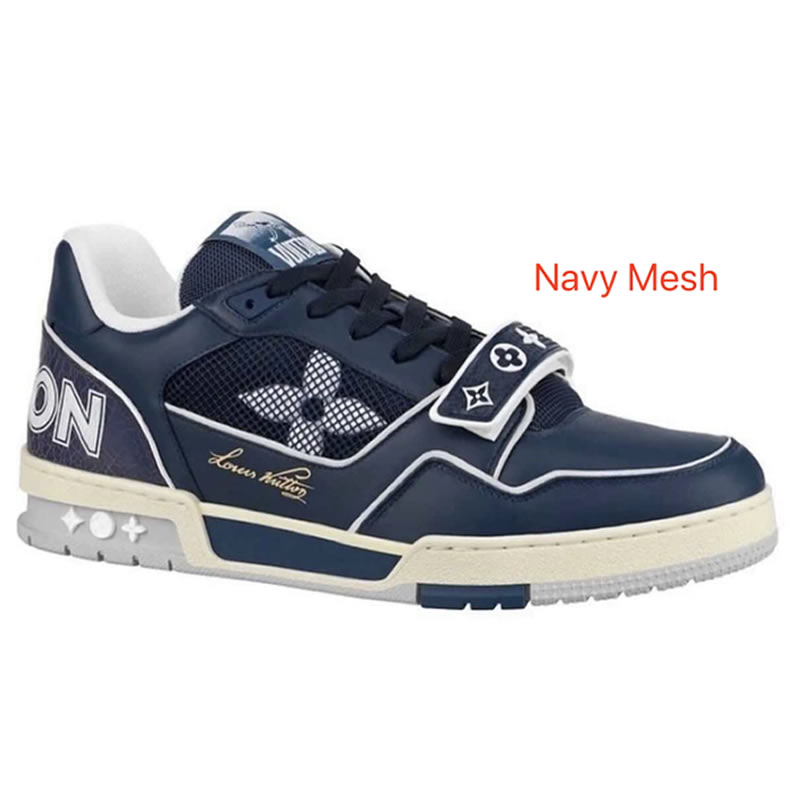 New L V Trainer Sneaker Shoes Navy Mesh (1) - www.newkick.org New L V Trainer Sneaker Shoes Navy Mesh (1) - www.newkick.org