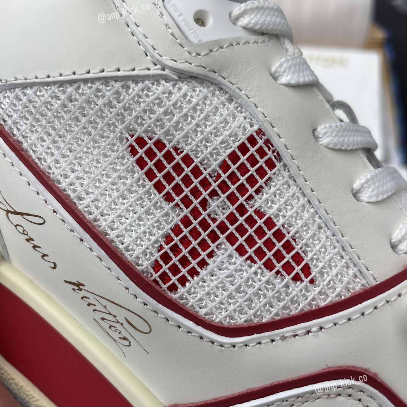 New L V Trainer Sneaker Shoes Red Mesh (10) - www.newkick.org New L V Trainer Sneaker Shoes Red Mesh (10) - www.newkick.org