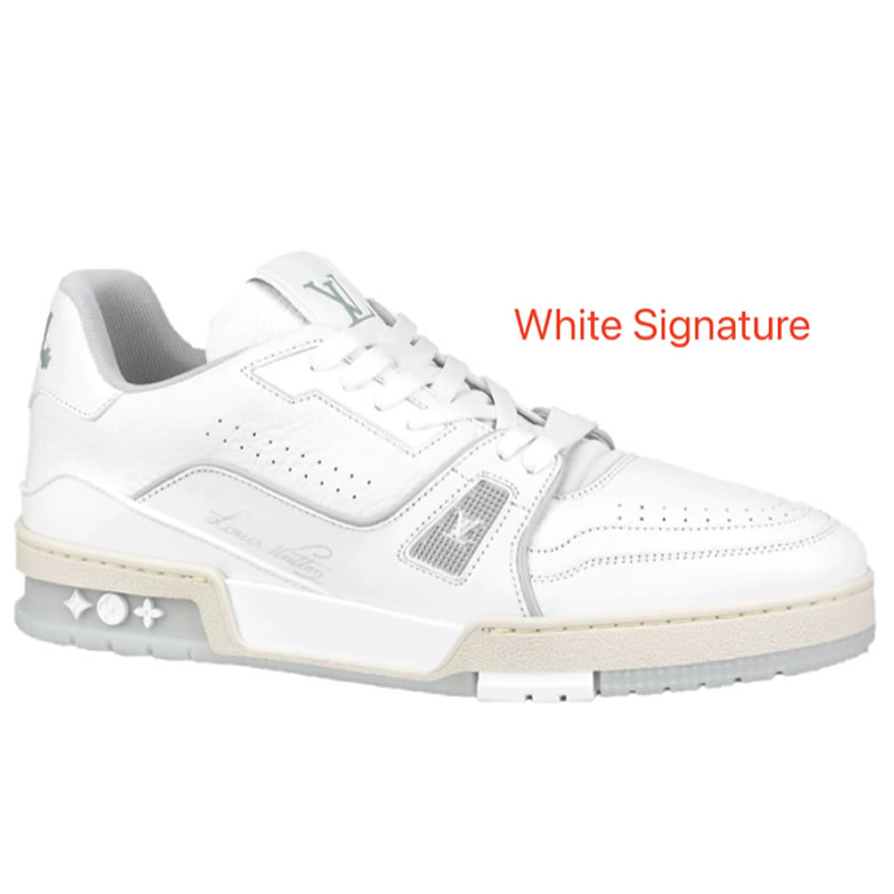 New L V Trainer Sneaker Shoes White Signature (1) - www.newkick.org New L V Trainer Sneaker Shoes White Signature (1) - www.newkick.org