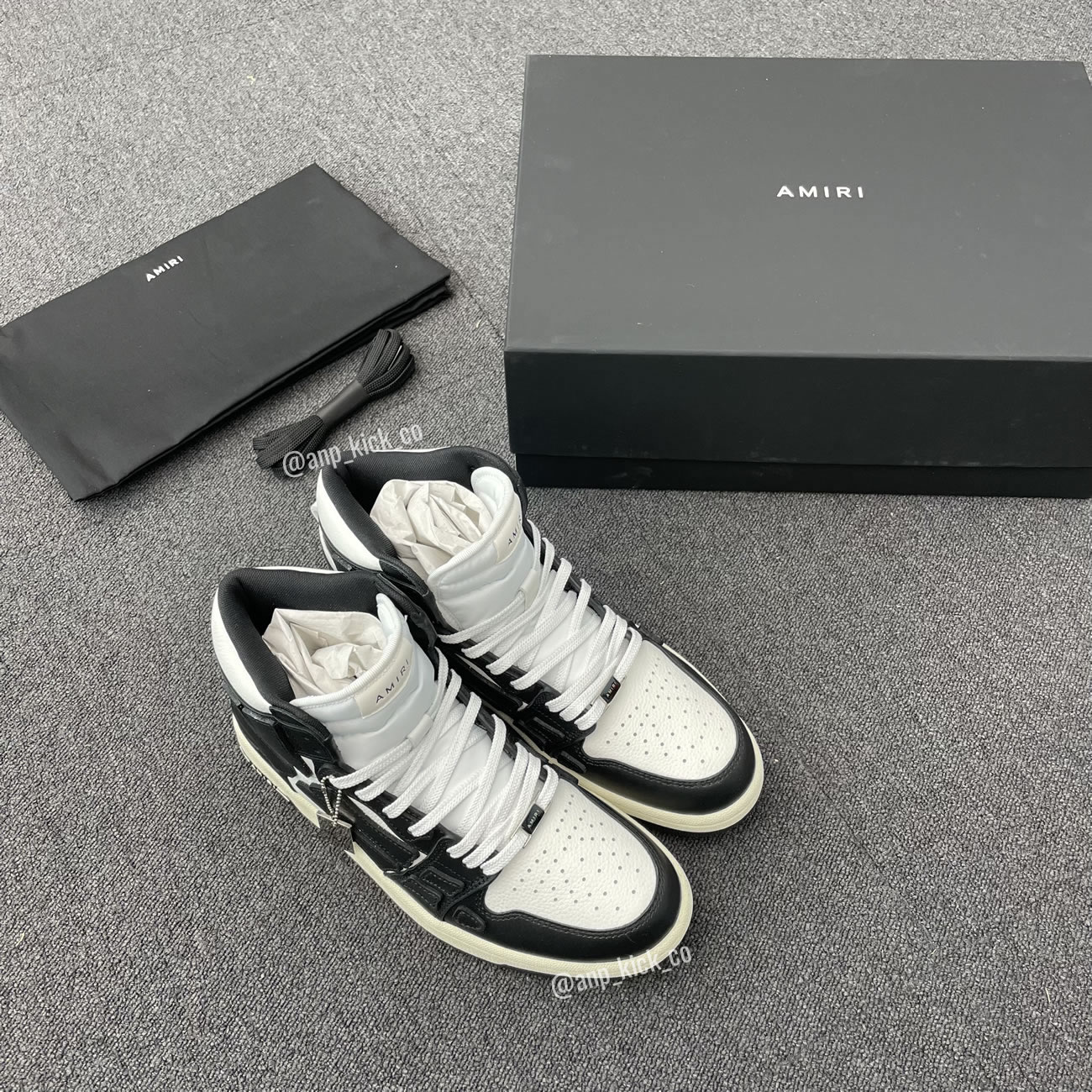A M I R I Skel Top High Leather Sneakers Black White Anpkick Mfs002 004 (11) - www.newkick.org