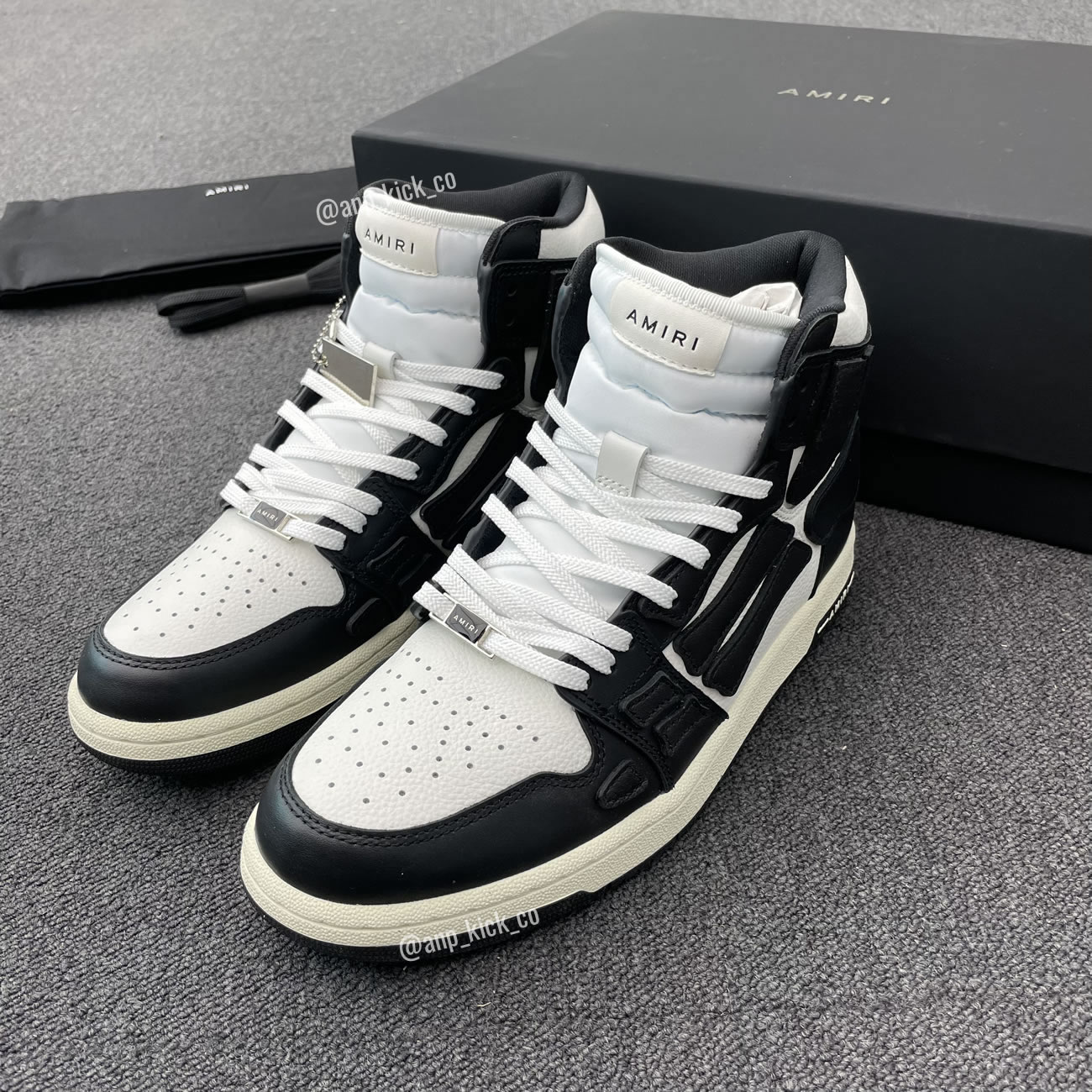 A M I R I Skel Top High Leather Sneakers Black White Anpkick Mfs002 004 (13) - www.newkick.org