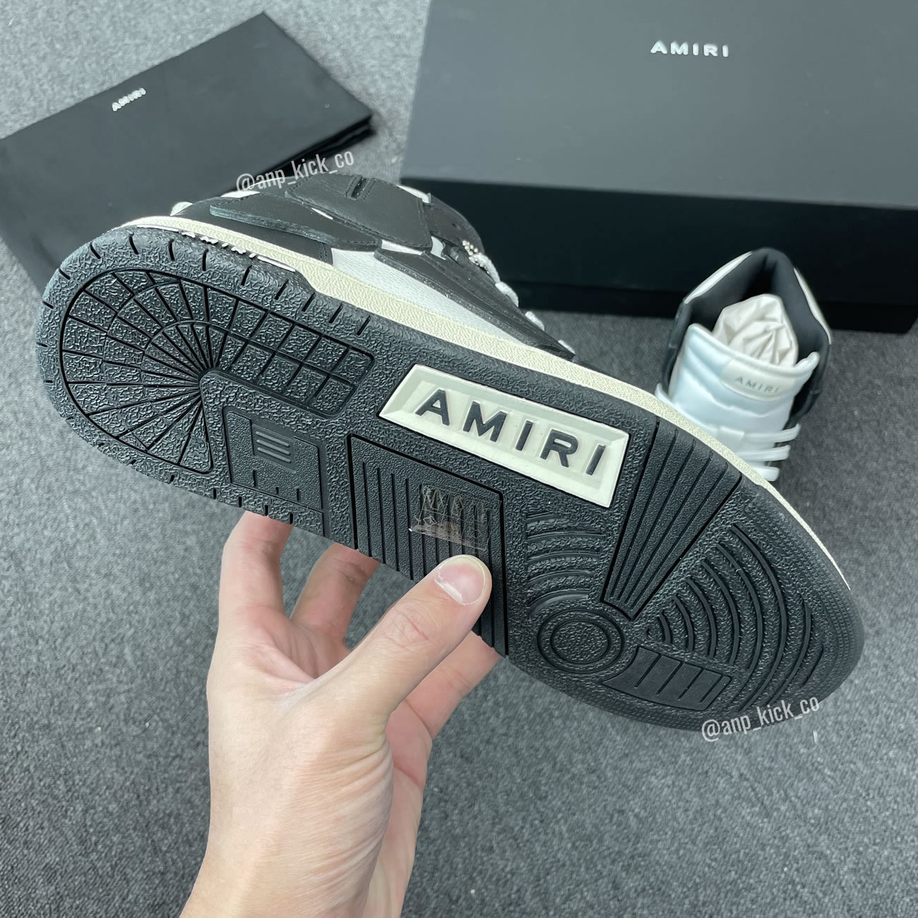 A M I R I Skel Top High Leather Sneakers Black White Anpkick Mfs002 004 (8) - www.newkick.org