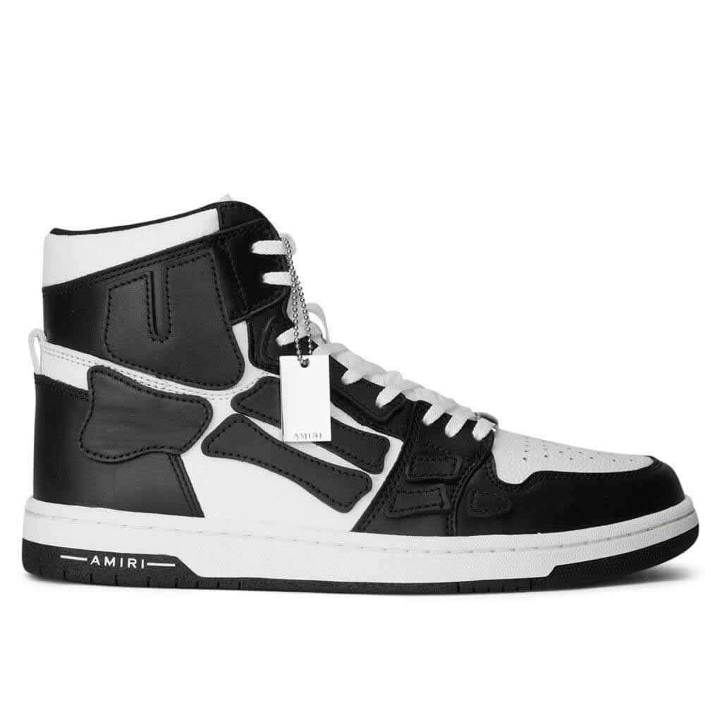 A M I R I Skel Top High Leather Sneakers Black White Mfs002 004 (2) - www.newkick.org