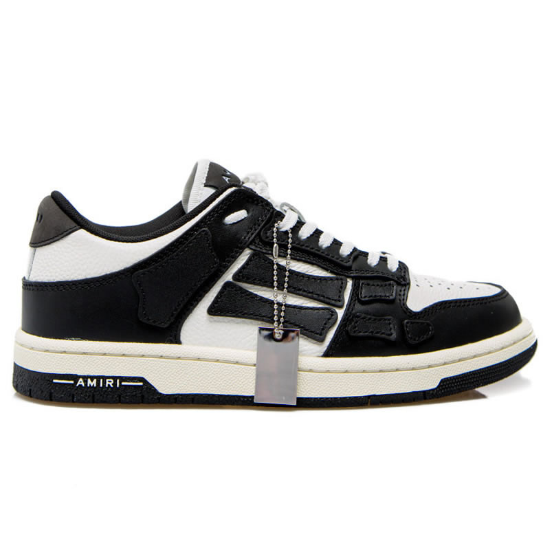 A M I R I Skel Top Low Leather Sneakers Black White Mfs003 004 (2) - www.newkick.org