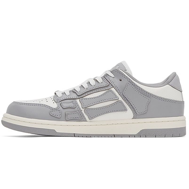 A M I R I Skel Top Low Leather Sneakers Grey White Mfs003 043 (1) - www.newkick.org A M I R I Skel Top Low Leather Sneakers Grey White Mfs003 043 (1) - www.newkick.org